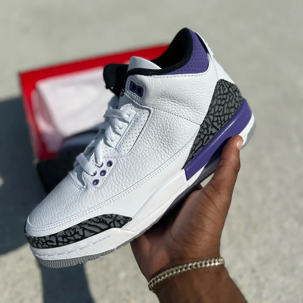 Air Jordan 3 Retro Dark Iris - Picture 3 of 5
